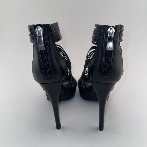 BNIB Pour La Victoire Aurora Black Platform Gladiator Sandal Heels Size 8.5 - Picture 4 of 8